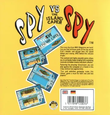 Spy vs Spy II - The Island Caper box cover back